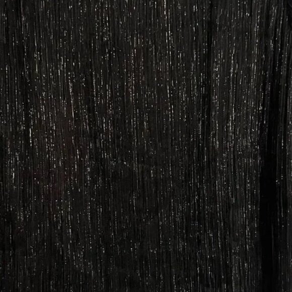 OAK + FORT - NWOT Shimmer Black and Silver Top - XS - Picture 5 of 7